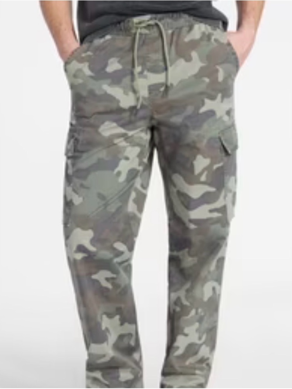 George Men's Green Camo Cargo Pants
